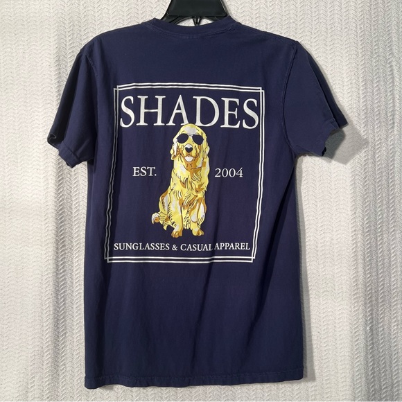 comfort colors / white navy shades sunglasses & casual apparel tee size small - Picture 1 of 5